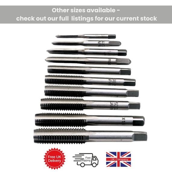 HSS High Speed Steel Metric Taps. Various Sizes