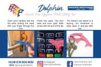 Hygiene Friendly Dolphin Hands-Free Door Opener Multi Utility Key Tool. UK MADE. X8186