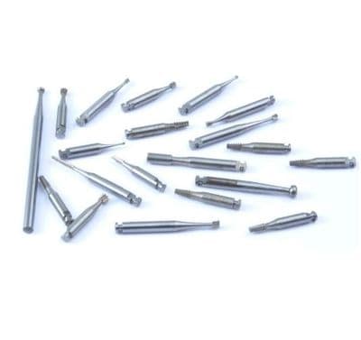Jewellers/Watchmakers 20 H.S.S. Burrs 2.3mm Shank. S7028