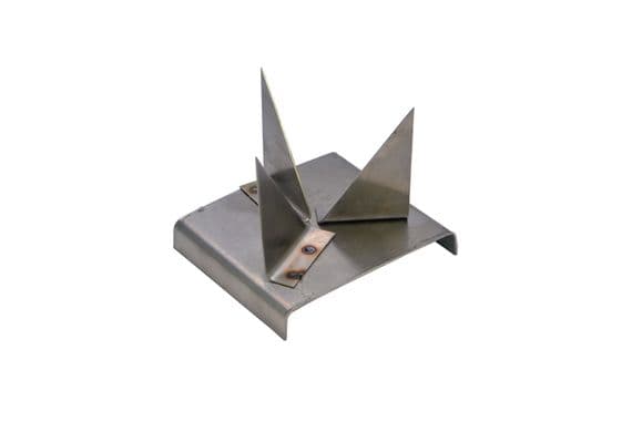 Kiln Firing Stilt, Stainless Steel, 3 Point V-Shaped Raised Sections 50 x 70 x 65mm. J2085