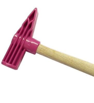 Linic Nylon Wedge and Flat End Hammer, PINK, Jewellery, Craft, Dapping, Forming, Shaping. J2024