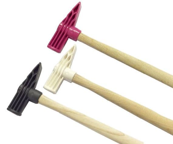 Linic Nylon Wedge & Flat End Hammers, Set x 3, WHITE, PINK, BLACK, Forming, Shaping. J2027