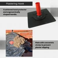Linic Products UK Made Plastering Hawk 20cm x 20cm or 8" x 8". X7078