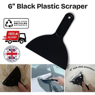 Linic Products UK Made Spreader Scraper, 6". BLACK. Ideal for Filling, Decorating etc. X7091