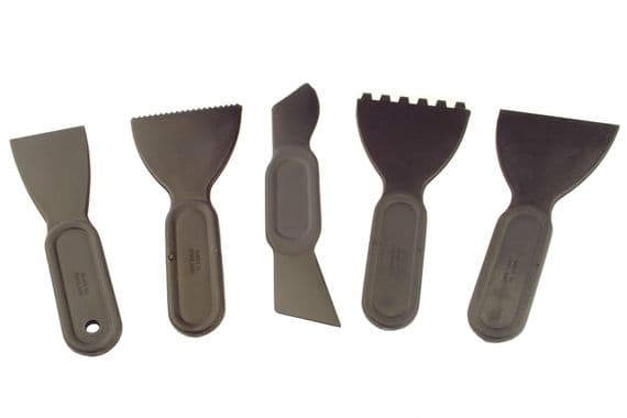 Linic Products UK Made Spreaders, Set of 5. DIY, Pastry Scraping, Filling, Putty Knife etc. X7092