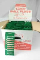 Linic UK Made Fixing Masonry Plastic Wall Plugs, 12mm x Display Box of 500. S7192