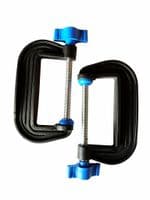 Linic UK Made G Clamps, Pair of 3" (75mm). H4043