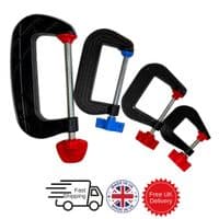 Linic UK Made G Clamps, Set x 4 G Clamps 4