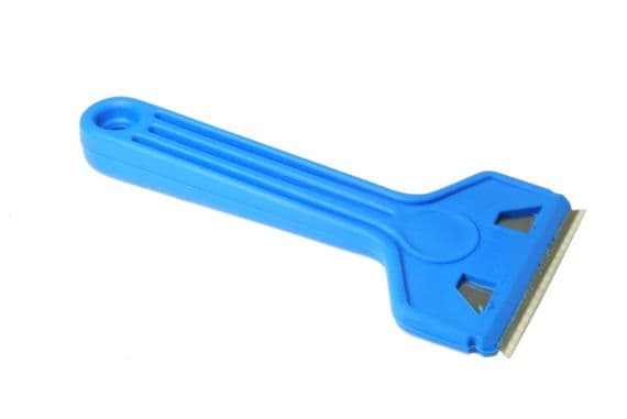 Linic UK Made Window Scraper. BLUE. Removes Paint from Windows. S7377