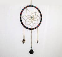 Macrame Ring / Dreamcatcher, Round 20cm Black Plastic Craft Hoop Ring. S7804