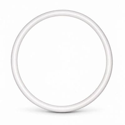 Macrame Ring / Dreamcatcher, Round 20cm White Plastic Craft Hoop Ring. S7804