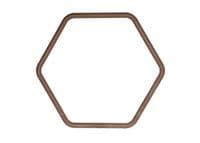 Macrame Rings, Hexagonal 6 Sided Shape,  Craft, Hobby. S7867