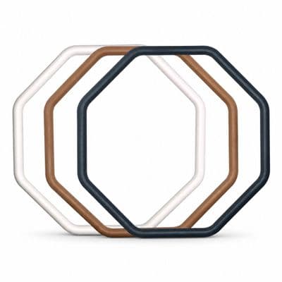 Macrame Rings, Large Octagonal 8 Sided Shape,  Craft, Hobby. S7868