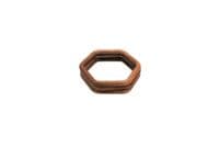 Macrame Rings, Pack of 10 Hexagonal 6 Sided Shape, 97mm, Craft, Hobby. S7783