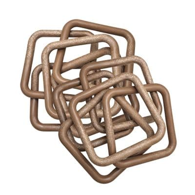 Macrame Rings, Pack of 10, Square Shaped, 95mm, Craft, Hobby. S7781