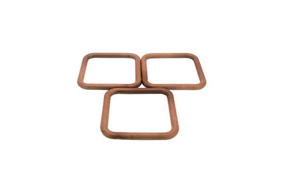 Macrame Rings, Pack of 10, Square Shaped, 95mm, Craft, Hobby. S7781