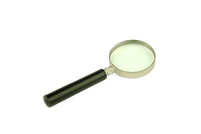Magnifying Glass with 3x Magnification.