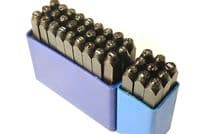 Metalwork Letter and Number Stamp Set, UPPERCASE, 36 Piece, 3mm, Letter A-Z & Number Set. M0223