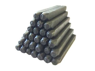 Metalwork Letter Stamp Set, LOWERCASE, 27 Piece, 1mm. M9028