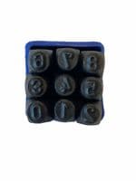 Metalwork Number Stamp Set, 6.3mm. Jewellery Making Tools. M9037