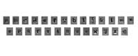 Metalwork Penguin Font Letter & Number Stamp Set, LOWER CASE, 36 Piece, 2.5mm. J1387
