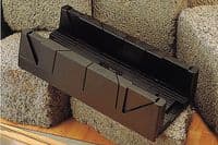 Mighty Mitre Box Block, 45 60 & 90 degree 108 x 58mm x 320mm. W7090. Linic UK Made