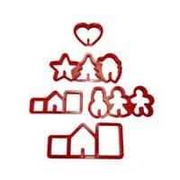Mug Topper Gingerbread Cookie Cutter Set. S7929