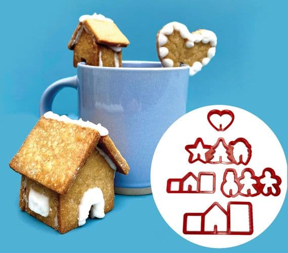 Mug Topper Gingerbread Cookie Cutter Set. S7929
