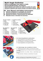 Multi Angle Craft and Hobby Guillotine, Options for Spare Blades/Cutting Pad.