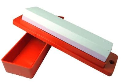 Oilstone and Box. Coarse One Side and Fine on the Other. W3330