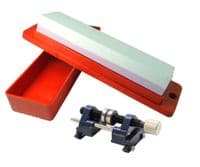Oilstone, Box & Honing Guide Chisel Plane Blade Kit Sharpening Woodworking. W3334
