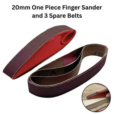 One Piece Finger Sander, 20mm & 3 Spare Belts. Hobbies, Dolls House. W8018