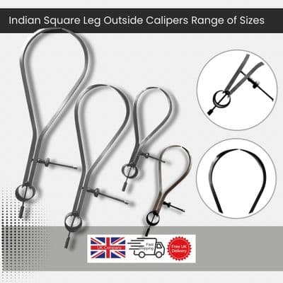 Outside Indian Square Leg Calipers, Quick Release.