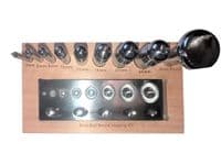 Oval & Round Doming Set with 9 Punches & Block. J2336