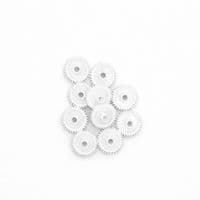 Pack of 10, 20 mm Diameter Plastic Cog Wheels for 4mm Motor Shaft, 30 Tooth Gears. S7092