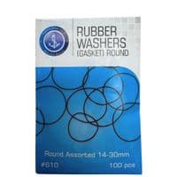 Pack of 100 Round Gaskets, Sizes 14 -30mm, 0 Rings Seal Rubber Washers, Watch Repair. J2005