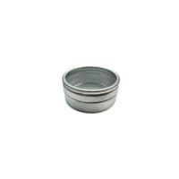 Pack of 6 Clear Lid Storage Tins. S7240
