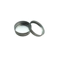 Pack of 6 Clear Lid Storage Tins. S7240