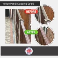 Plastic Fence Panel Capping Strips, Various Colours, Fit 6ft Fence Panel. GT0089