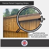 Plastic Fence Panel Capping Strips, Various Colours, Fit 6ft Fence Panel. GT0089