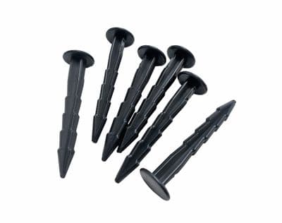 Plastic Ground Fixing Pegs, Pack of 6, UK Made. X8139A