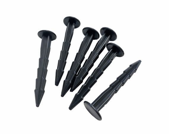 Plastic Ground Fixing Pegs, Pack of 6, UK Made. X8139A