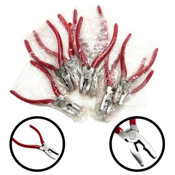 Pliers: Clearance Item.  Pack of 10 Combination Pliers.  S7872