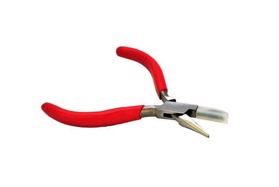 Pliers, External Half Round/Flat Nylon Jaw Wire Forming Shaping Pliers. J2031