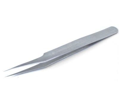 Proops 1 x Size 5A  Tweezer 5 Inch 12 cm. Stainless, Anti magnetic. S7534