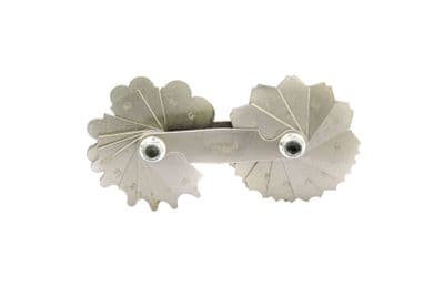 Radius Gauge 1 - 7mm,Engineers Metric, 32 leaves, Convex & Concave Radii. M9263