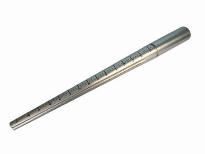 Ring Mandrel, Solid Steel with a Groove and Size Markings 1-15. J2492