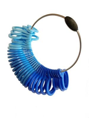 Ring Sizer Gauge, Plastic, 36 Piece with Universal Measurements. J1054