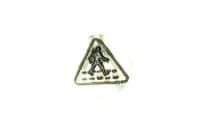 Road Sign Design Metal Stamp, Pedestrian Crossing.