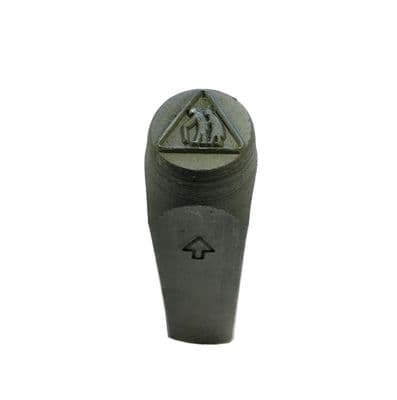 Road Sign Design Metal Stamp, Slow Down Elderly People.